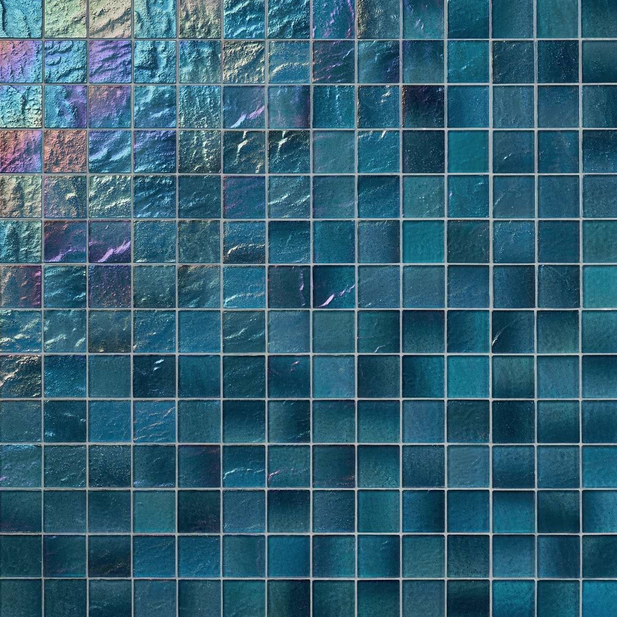 Riverton Tropical Blue 2x2 Polished Glass Mosaic Tile