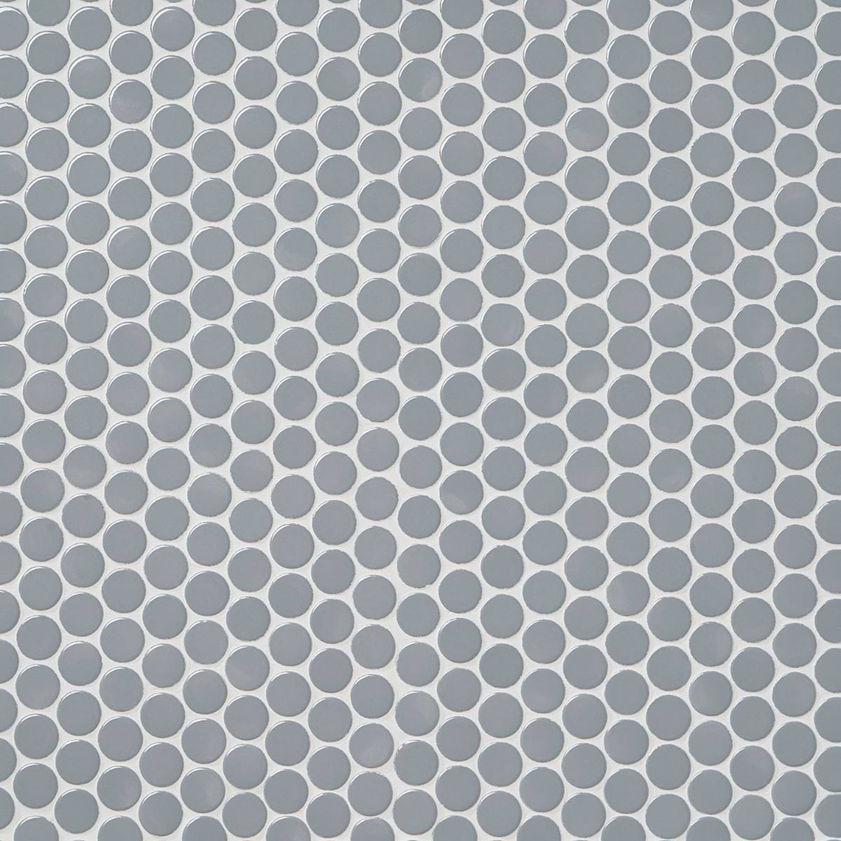 Simple 2.0 Sky Blue 1" Circles Polished Porcelain Mosaic 