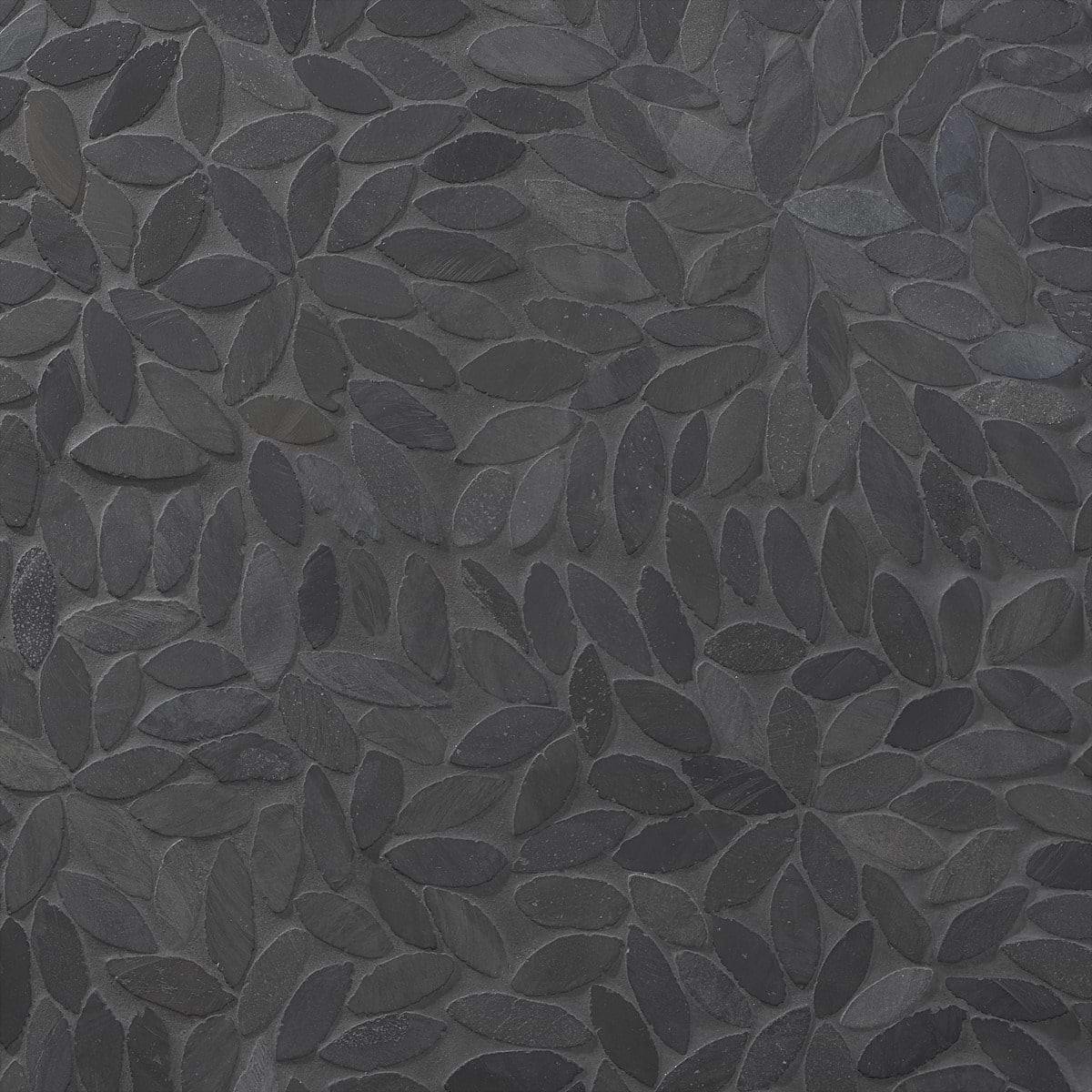 Pebblestone Flower Alor Black Natural Stone 