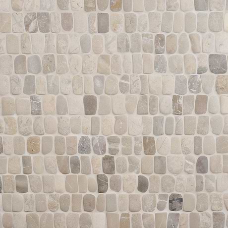 Pebblestone Pathway Prambanan Gray Natural Stone Tumbled Pebble Tile