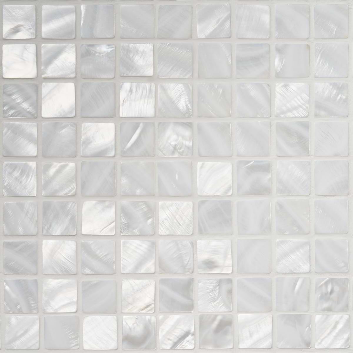 Pearl White Flat 1x1 Squares 