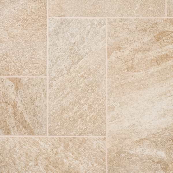 Oberon Sand Beige French Pattern Matte Porcelain