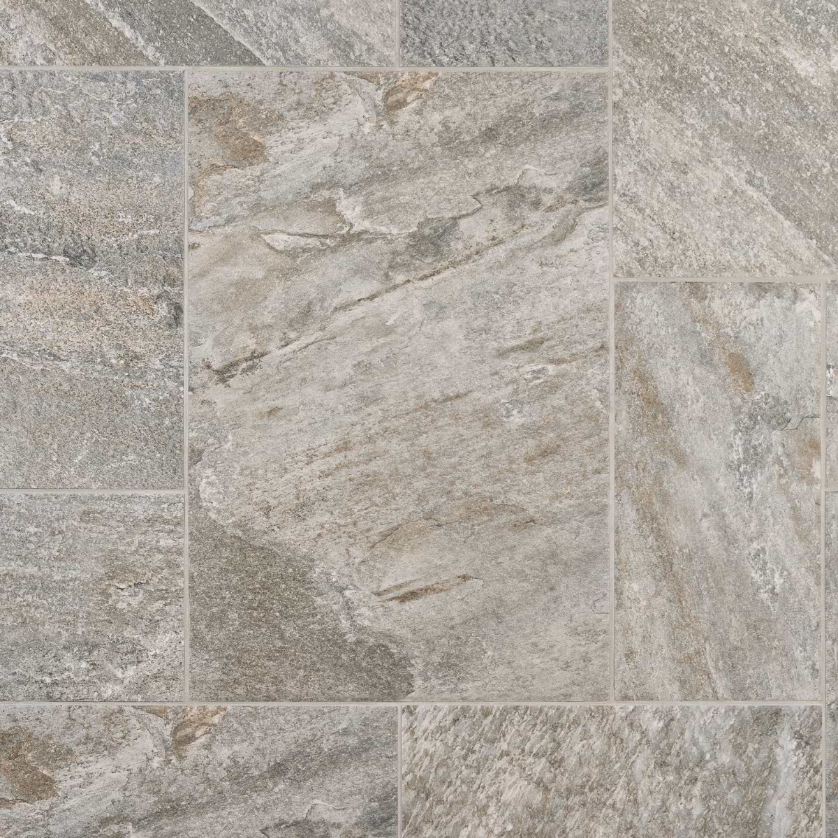 Oberon Storm Gray French Pattern Matte Porcelain