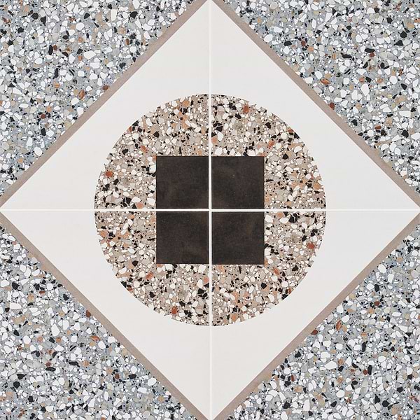 Frammenti Deco Azur 8x8 Matte Porcelain