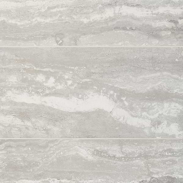 Everyday Travertine Silver 12x24 Matte Porcelain