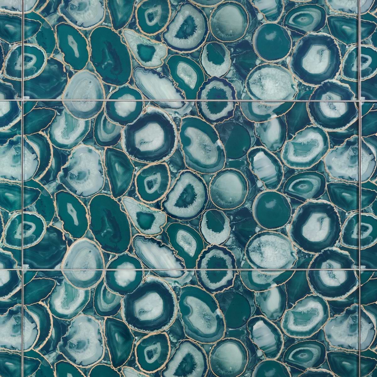 Daphne Teal Green 18x36 Polished Glass Tile
