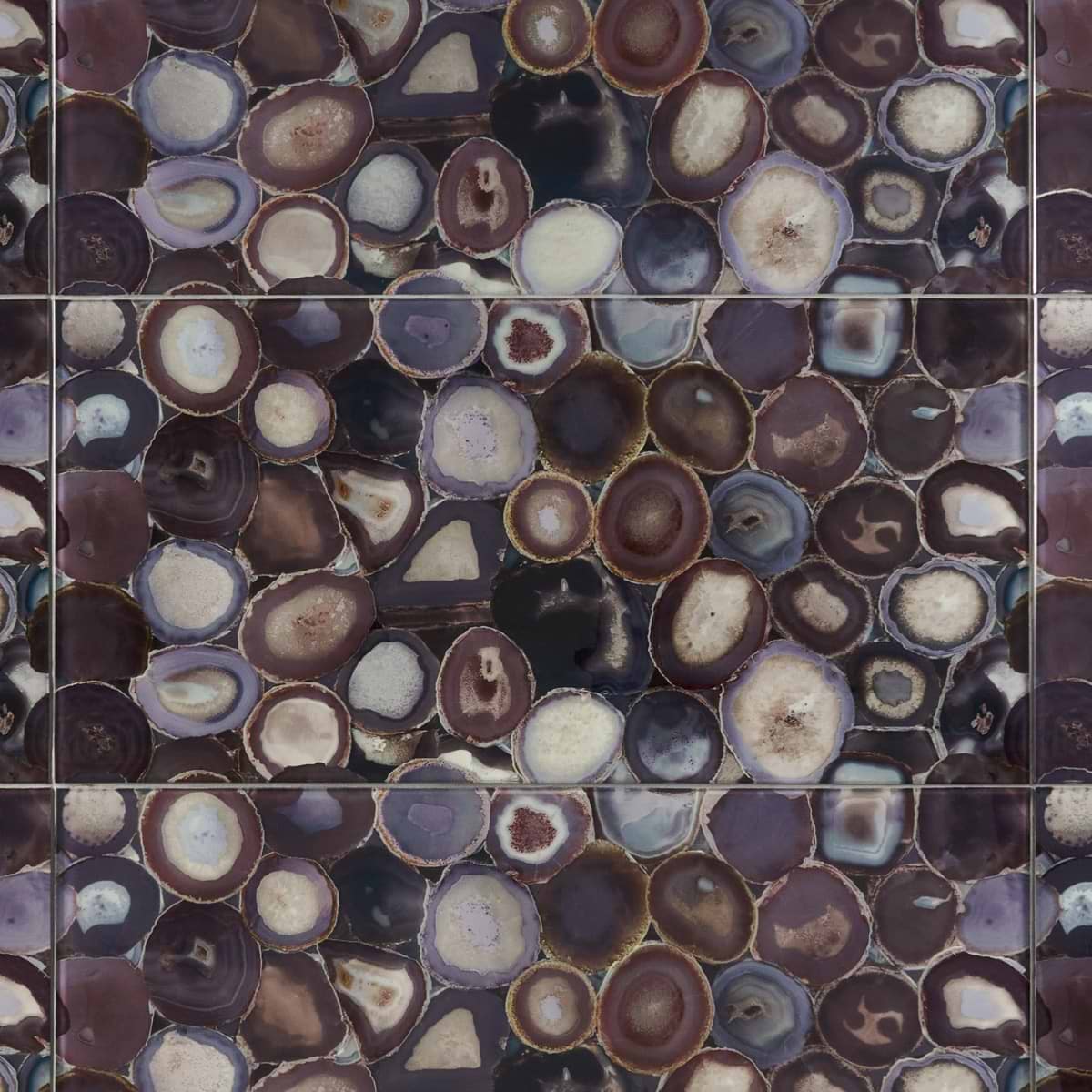 Daphne Wisteria Purple 18x36 Polished Glass Tile