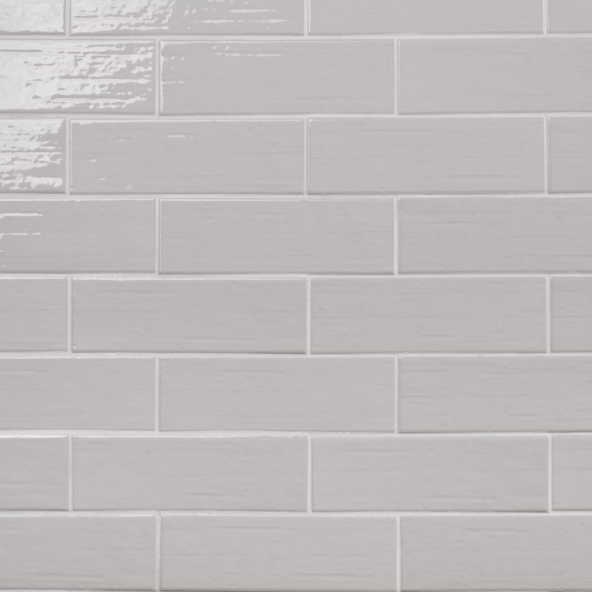 Una Silver 3x9 Polished Porcelain Subway Tile