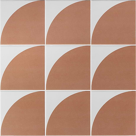 Stacy Garcia Maddox Deco Floor Terracotta 8x8 Porcelain Tile