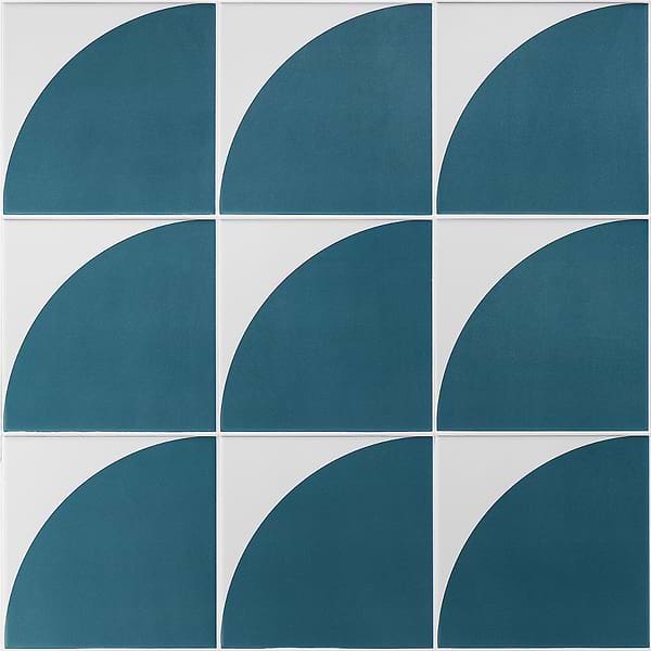 Stacy Garcia Maddox Deco Floor Teal 8x8 Porcelain Tile