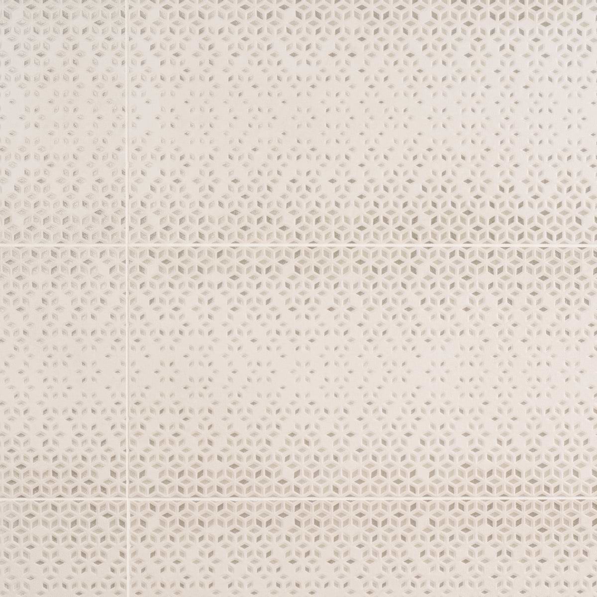 Kelani Flower Taupe 12x36 Textured Mixed Finish Matte Ceramic Tile