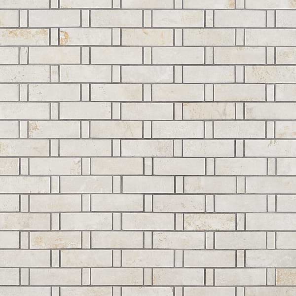 Artile Ivory 1x3 Weave Matte Porcelain Mosaic Tile