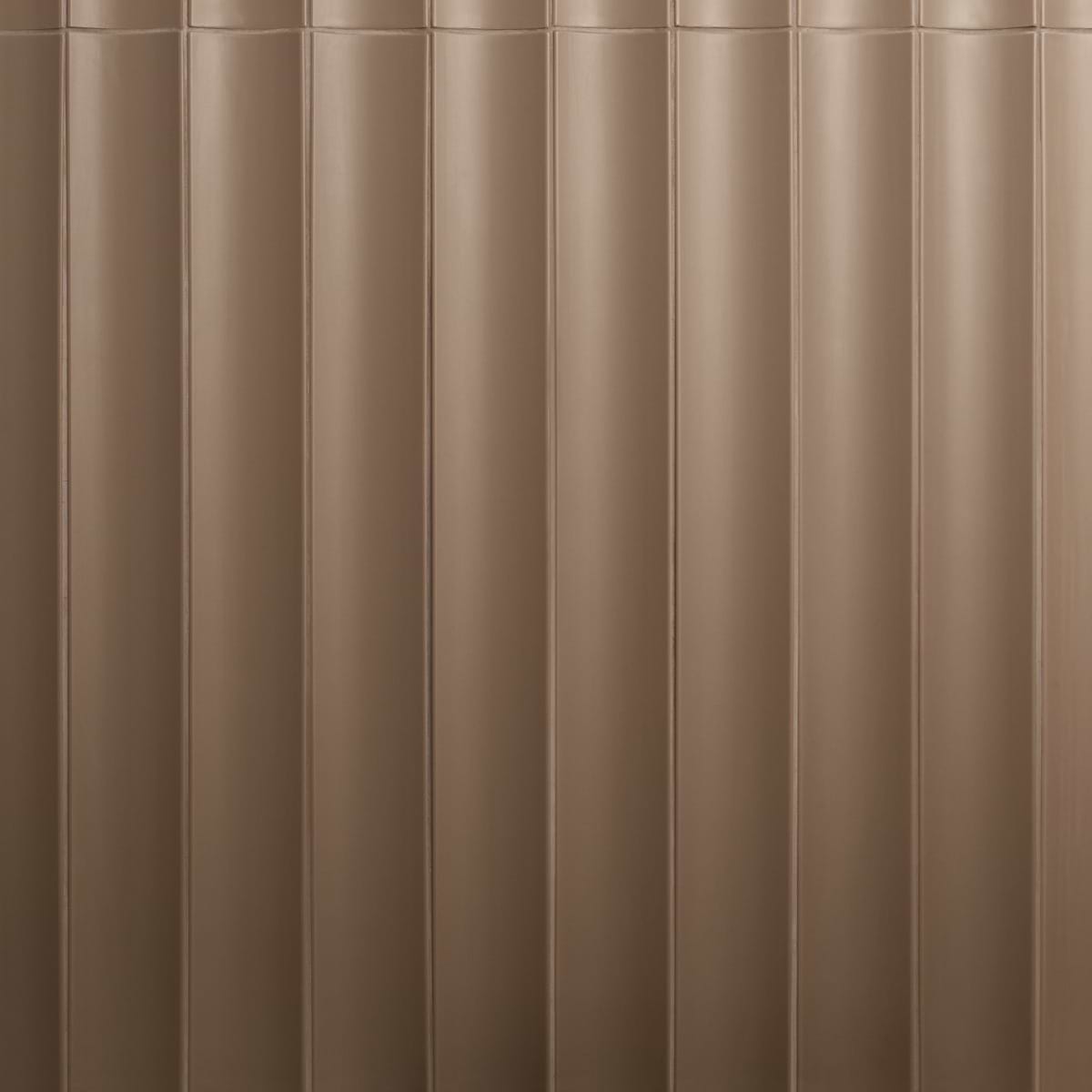 Saera Taupe Fluted Column 4x36 Tile Matte Ceramic