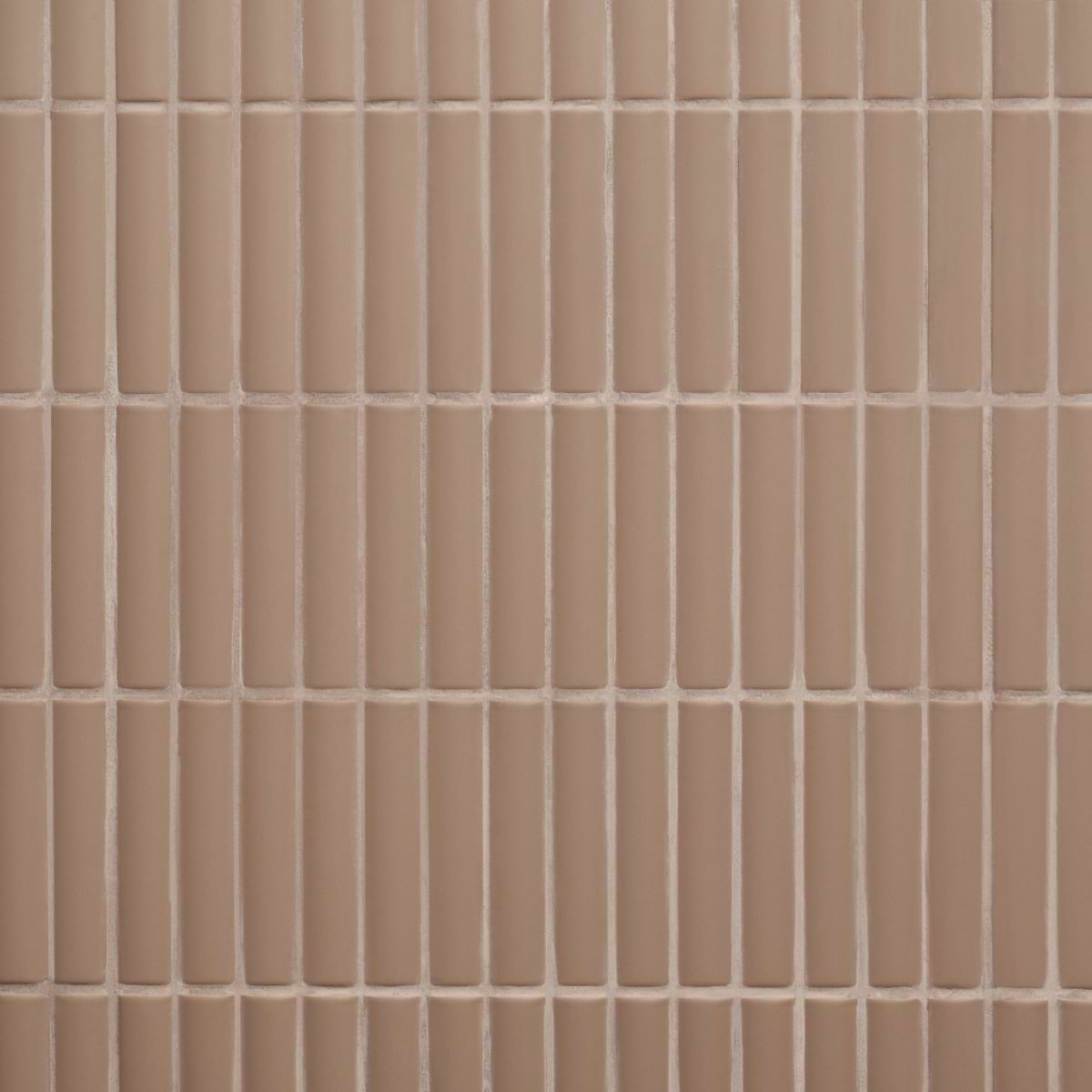 Saera Ribbed Taupe 4x12 Matte Ceramic