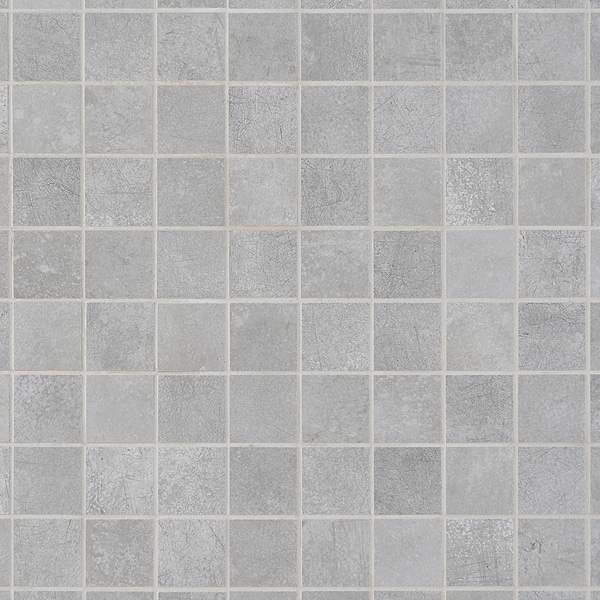 Blacksmith Excalibur Medium Gray 2x2 Matte Porcelain Mosaic Tile