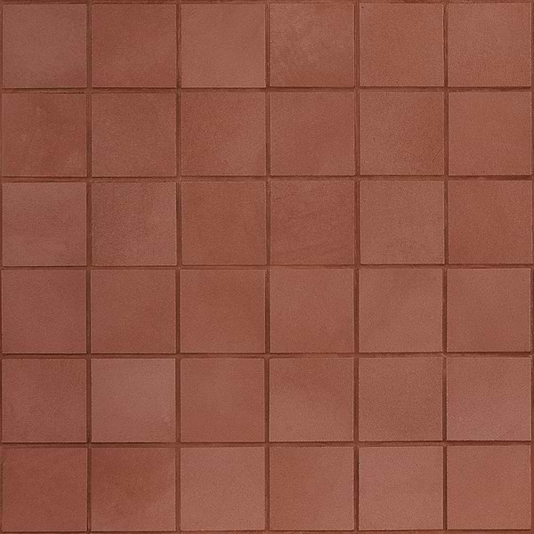 Tara Grace Red 2x2 Matte Porcelain Mosaic