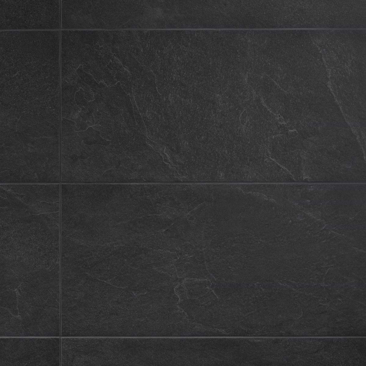 Motley Charcoal Black 12x24 Limestone Look Matte Porcelain Tile