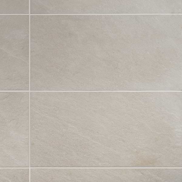 Motley Linen White 12x24 Limestone Look Matte Porcelain Tile