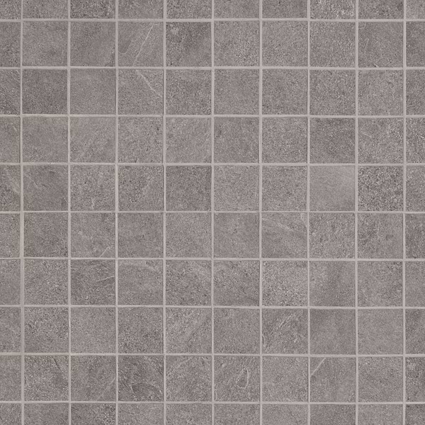Motley Slate Gray 2x2 Limestone Look Matte Porcelain Mosaic Tile