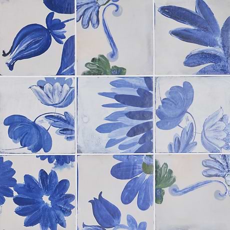 Angela Harris Florista Portobella Decor 8x8 Mural Matte Porcelain
