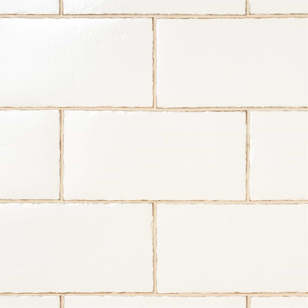 Baylight White 6"x12" Glossy Porcelain Subway Tile