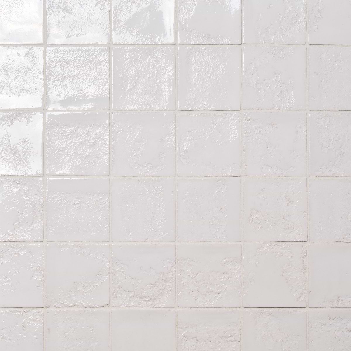 Pereto White 5x5 Glossy Ceramic Tile 