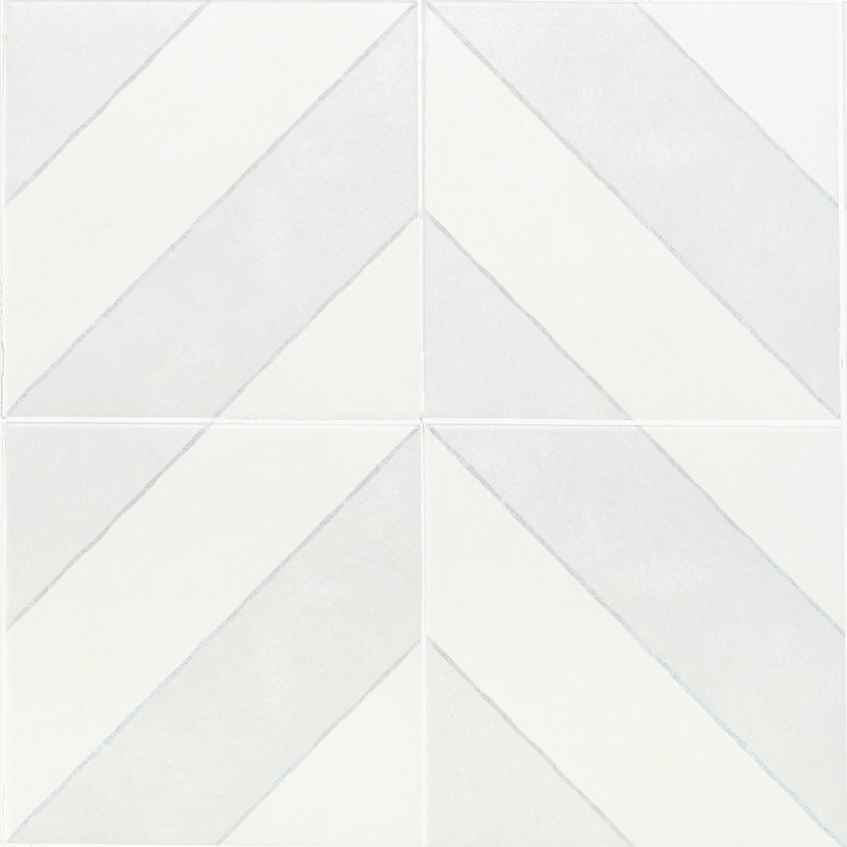 Artstract Diagonals Chevron Ash Gray 9x9 Matte Porcelain Tile
