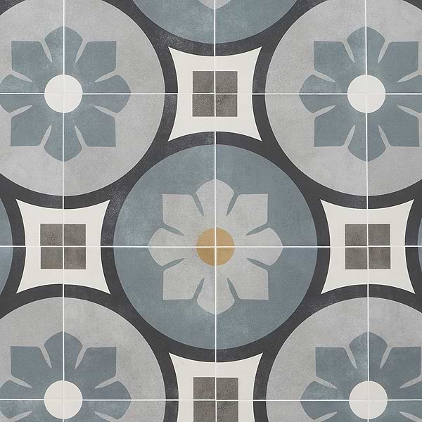 Lapaz Bloom Blue 9x9 Matte Porcelain Tile