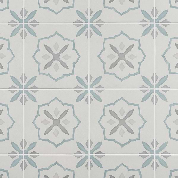 Dhar Stella Blue 9x9 Matte Porcelain