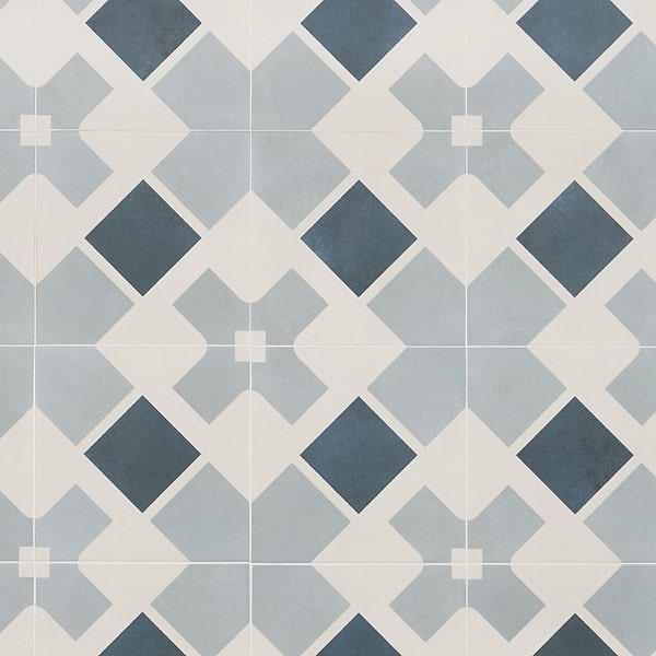 Dhar White Cross 9x9 Matte Porcelain
