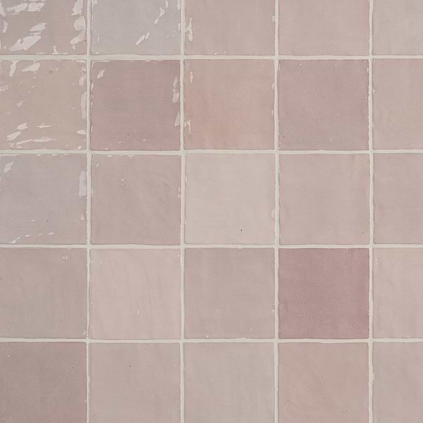 Serena Pink 4x4 Glossy Ceramic Tile