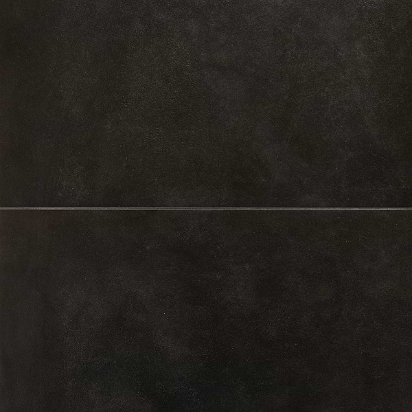 Speak Leather Black 24x24 Matte Porcelain Tile