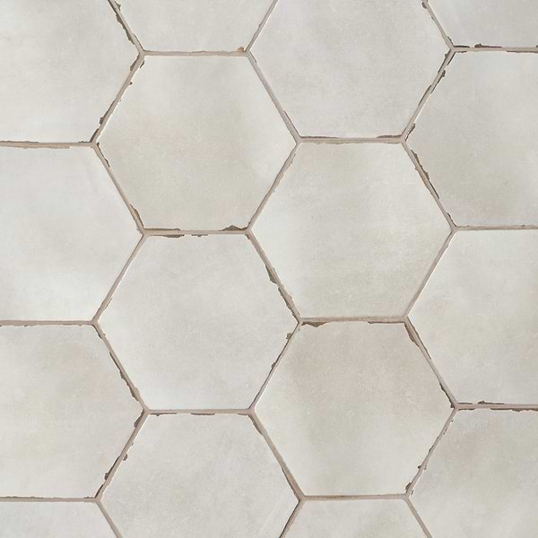 CostaHex Tiberio Taupe 6" Matte Porcelain Hexagon Tile