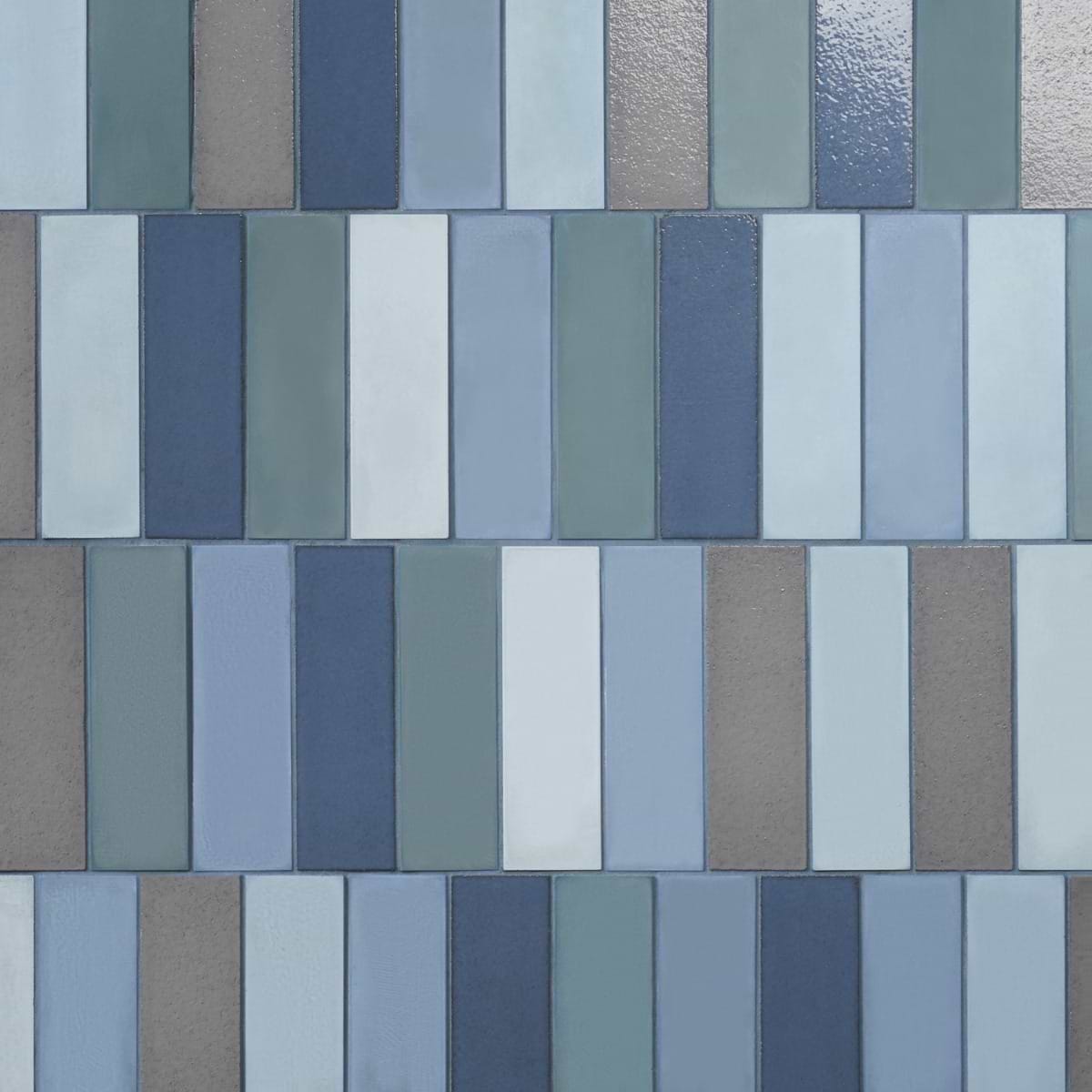 ColorHues Cement and Lava Stone Lake Blend 2x8 Mixed Finish  Cement and Lava Stone