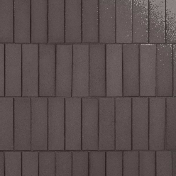 ColorHues Lava Stone Pebble Gray 2x8 Polished Lava