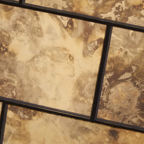 Vilna Antique Mirror Oro 3x6 Glass Tile