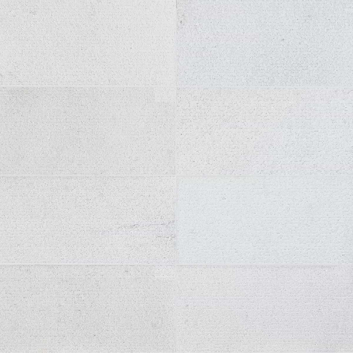 Carvina Carved Comb Bianco Ice White 12x24 Textured Honed Marble Tile