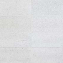 Carvina Carved Comb Bianco Ice White 12x24 Textured Honed Marble Tile