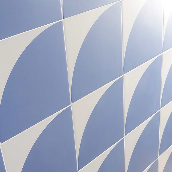 Stacy Garcia Maddox Deco Floor Azul 8x8 Matte Porcelain