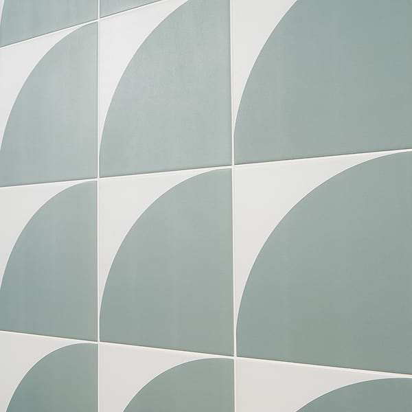 Stacy Garcia Maddox Deco Floor Mineral Green 8x8 Matte Porcelain