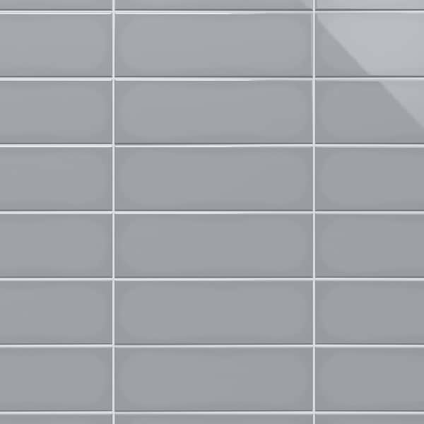 Market Street Gray 4X12 Polished Porcelain Tile