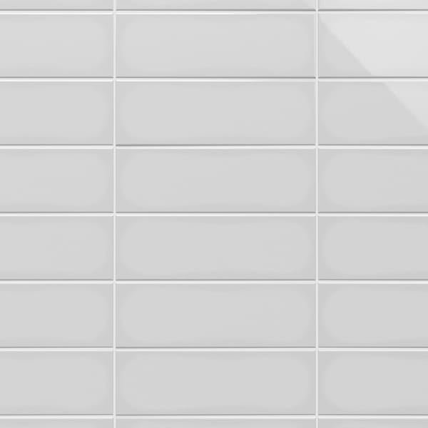 Market Street Light Gray 4X12 Polished Porcelain Tile