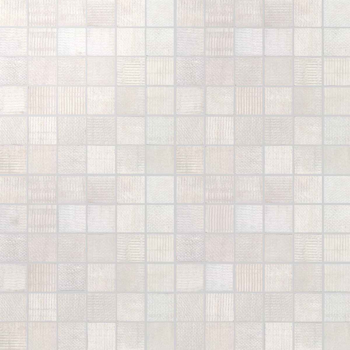 Organic Rug Ice White 2x2 Matte Porcelain Mosaic Tile