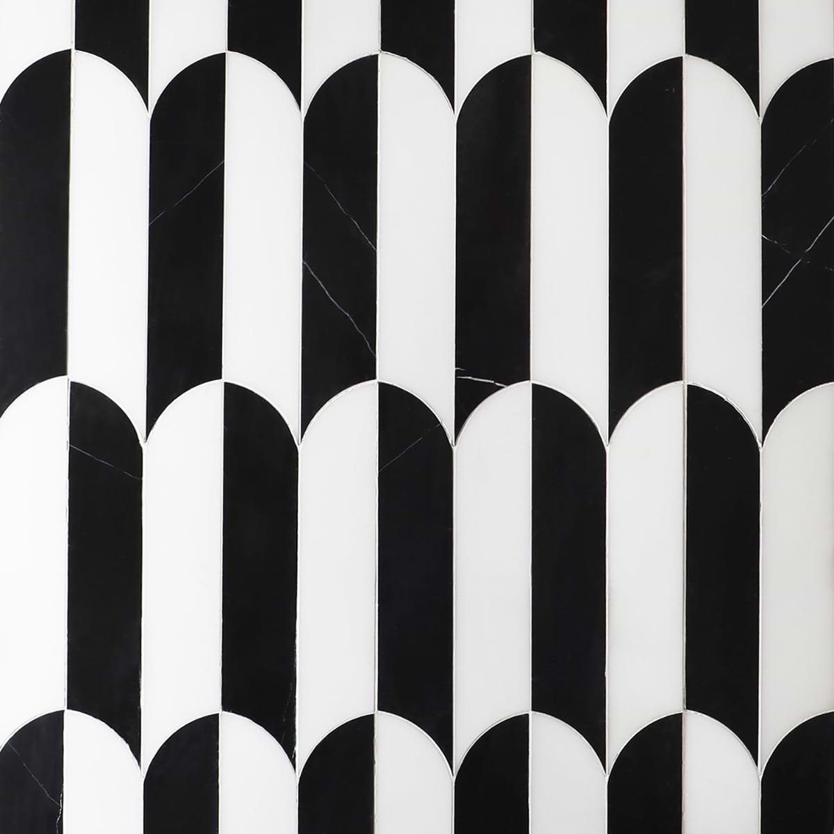 Zarahi Nero - Nero Marquina & Royal White Polished Marble
