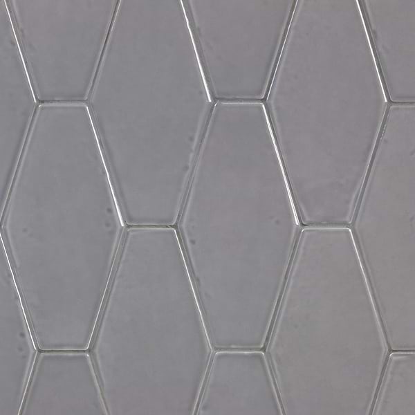 Manchester Hexagon Driftwood 4x8 Polished Ceramic Tile
