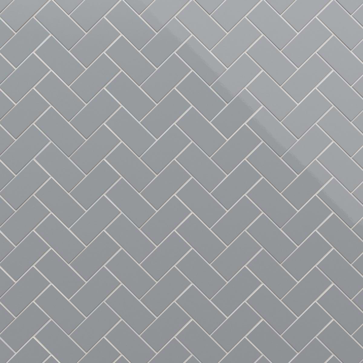 Market Street Gray 3x6 Polished Porcelain Tile