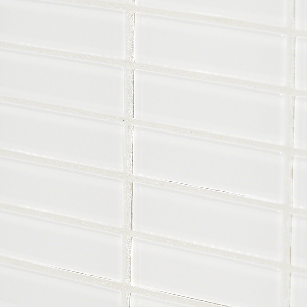 Crystal Super White 1x4 Stacked Polished Glass