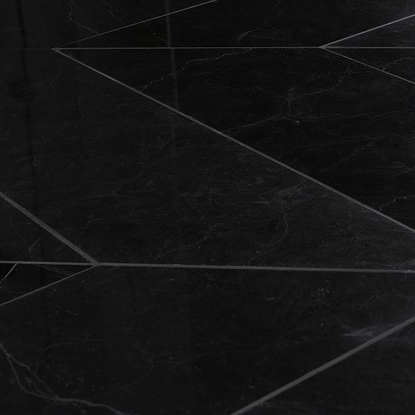 Nero Marquina 6x24 Chevron Polished Marble Tile