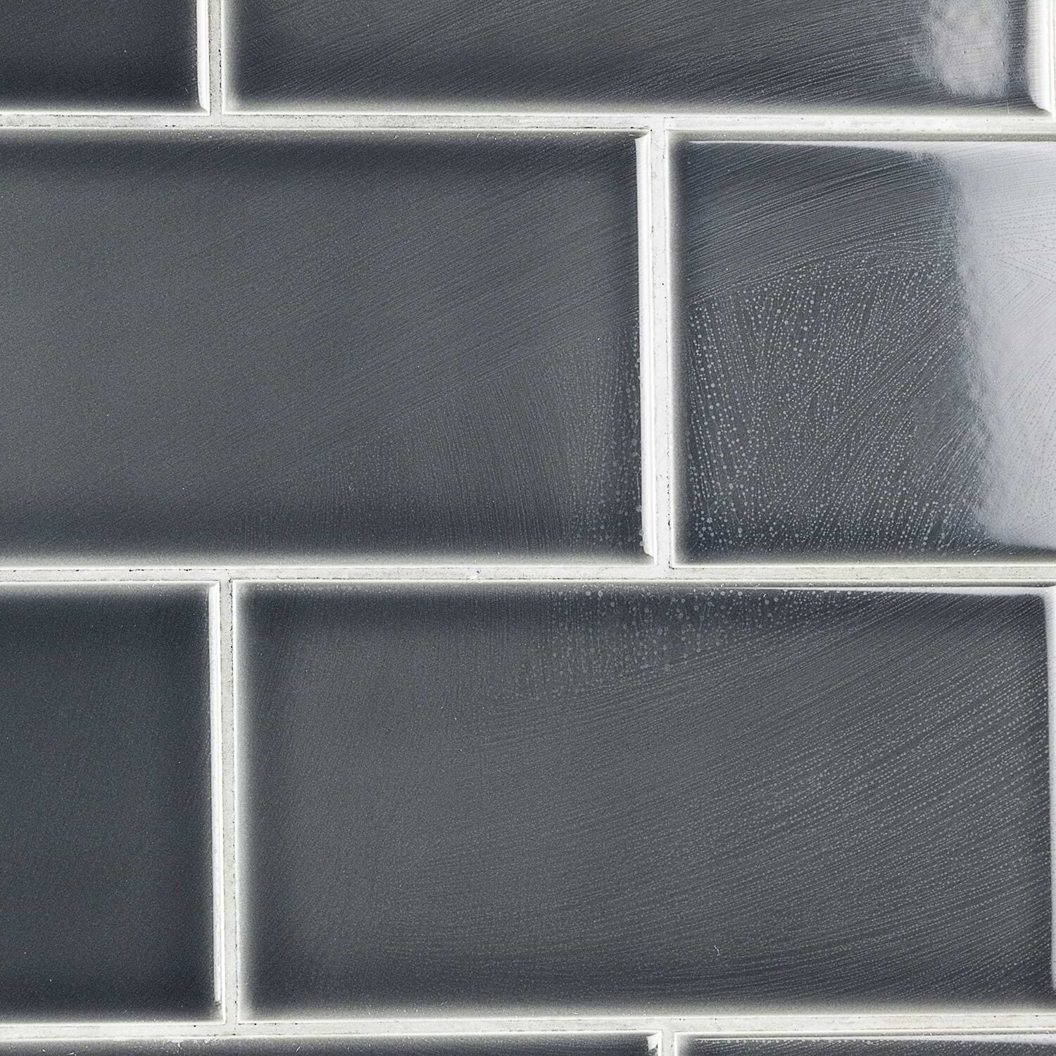 Shop Close Out - Corso Antracita Gray 4x8 Polished Ceramic Wall