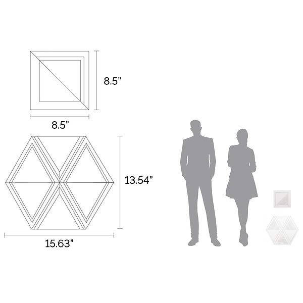 GeoMarble Thassos Sabbia Polished Mosaic Tile Size